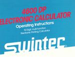Swintec 4600DP Operations Manual - PDF File